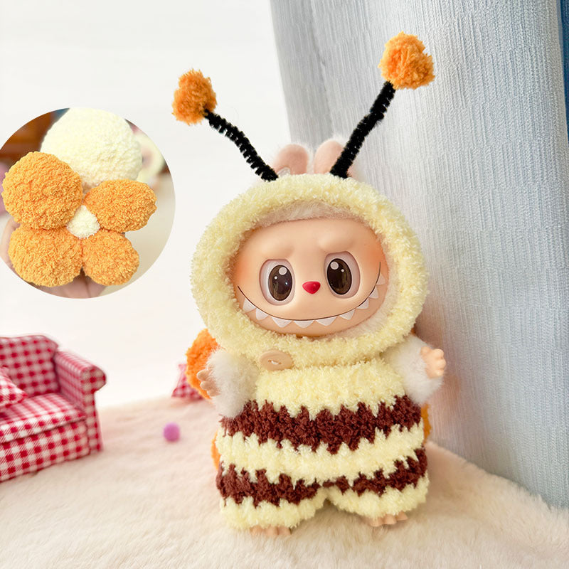 Kawaii Bee Labubu Clothes